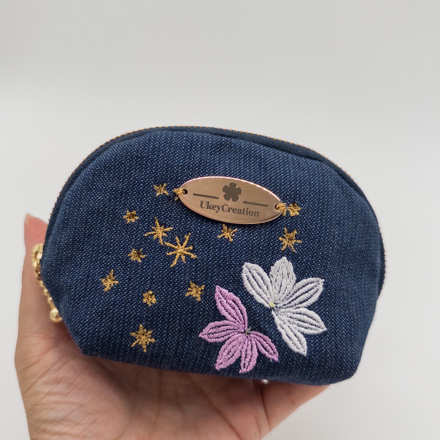 Tanabata × Naupaka Embroidered Story Pouch