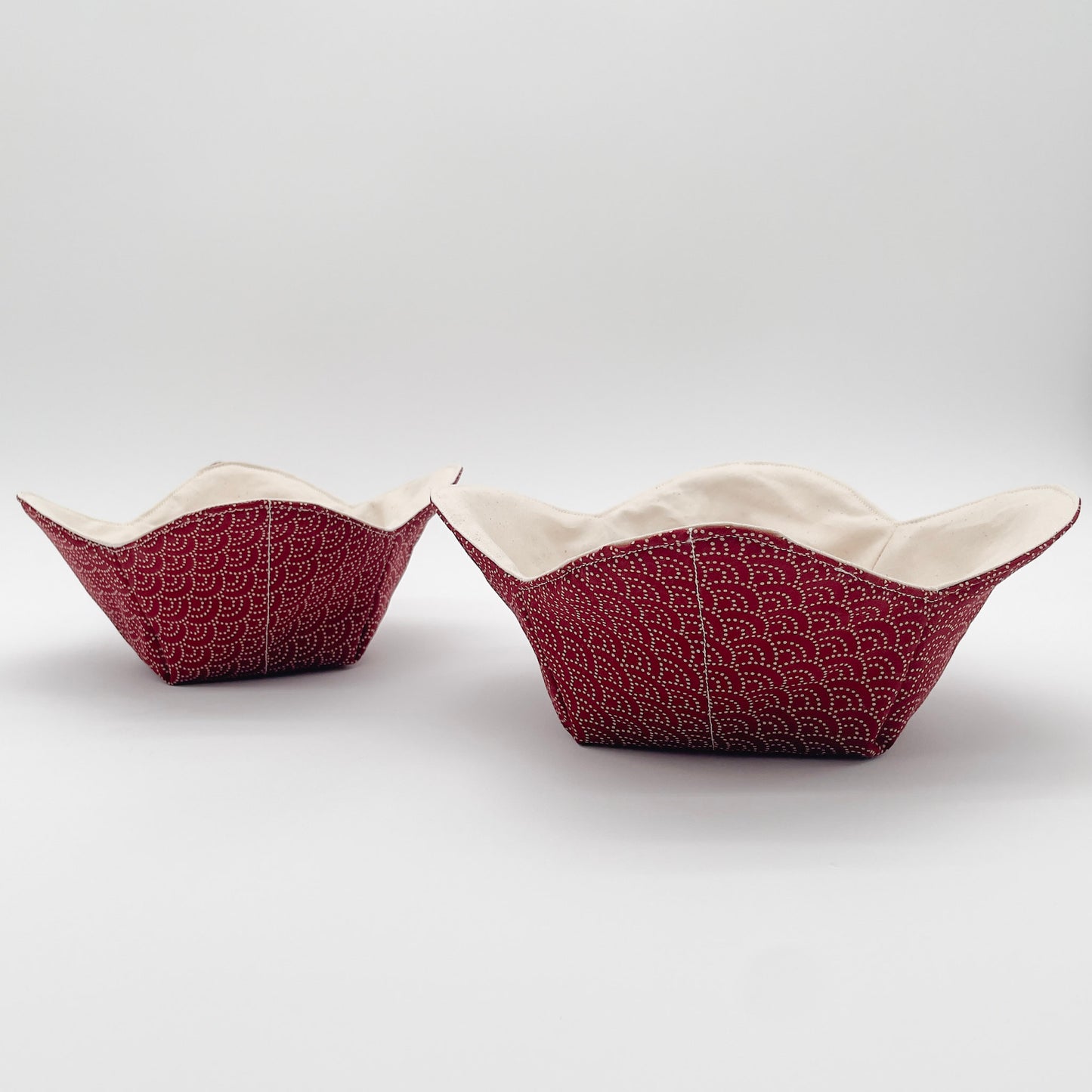 Microwavable Soup Bowl Cozy Holder | Traditional Japanese Patterns