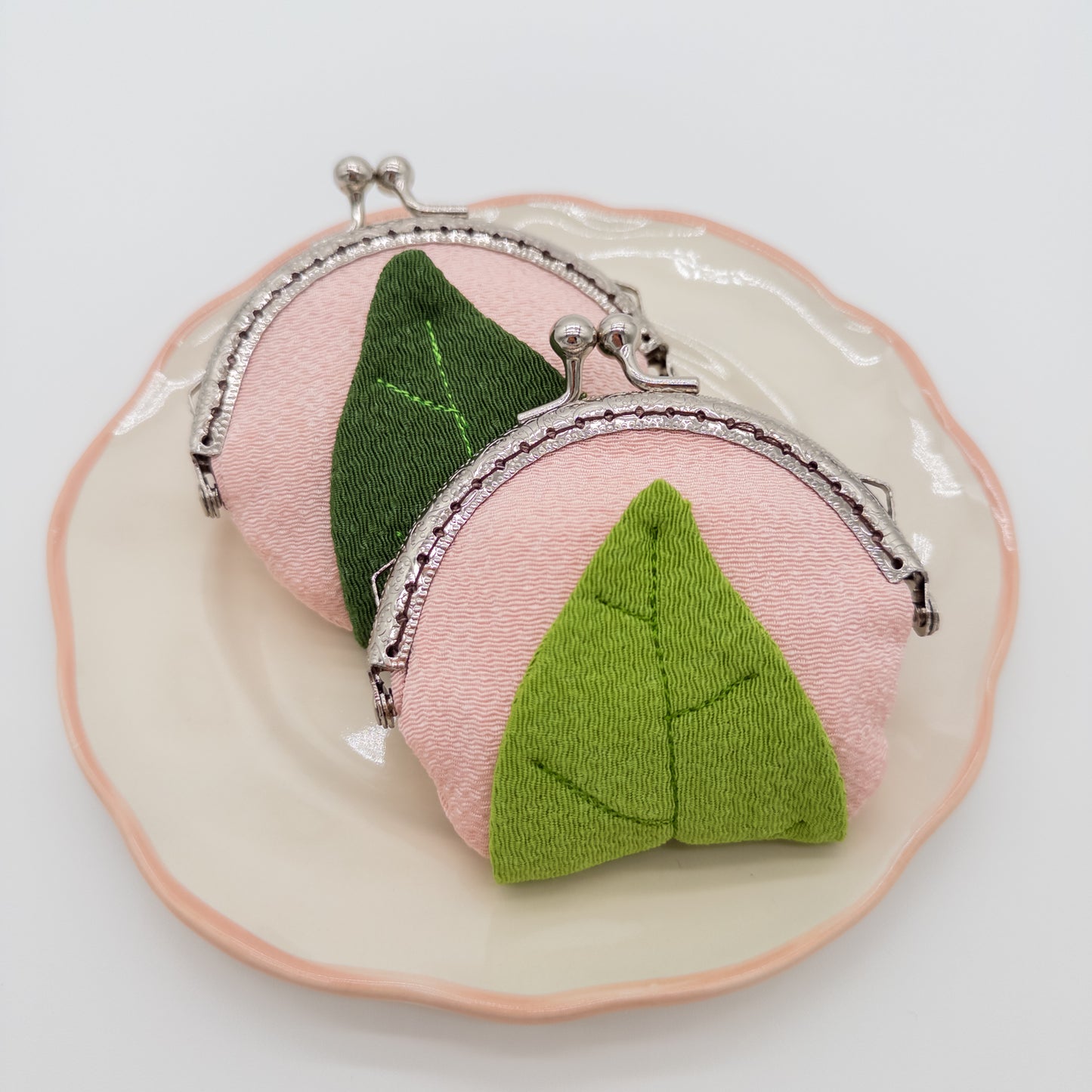 Sakura Mochi Coin Pouch – Kyoto Chirimen Fabric