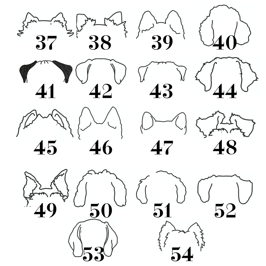 Personalized Doggy Poo Pouch (ears & initials embroidered)