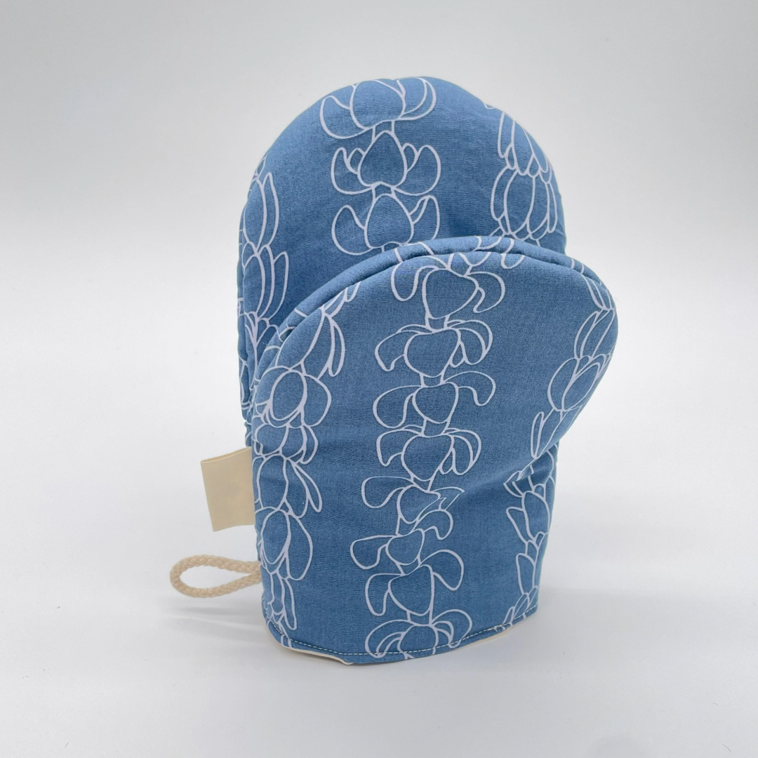 Oven Mitt in Hawaiian Fabric – One or Two Piece Set | Heat-Resistant | Artisan Kitchen Gift