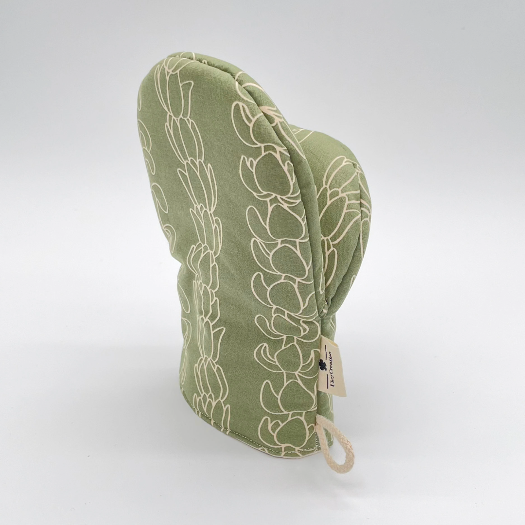 Oven Mitt in Hawaiian Fabric – One or Two Piece Set | Heat-Resistant | Artisan Kitchen Gift