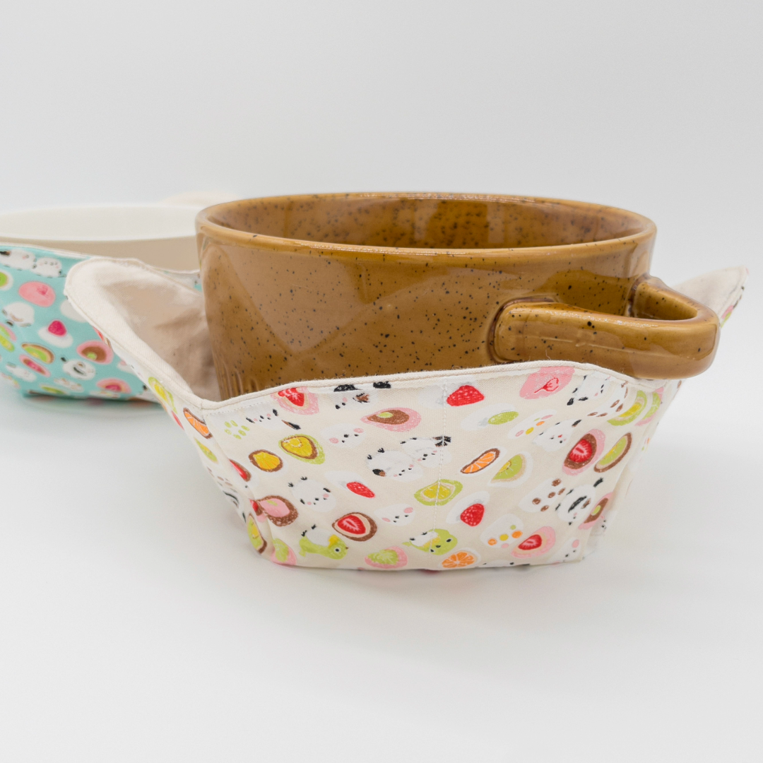 Japanese Microwavable Soup Bowl Cozy Holder