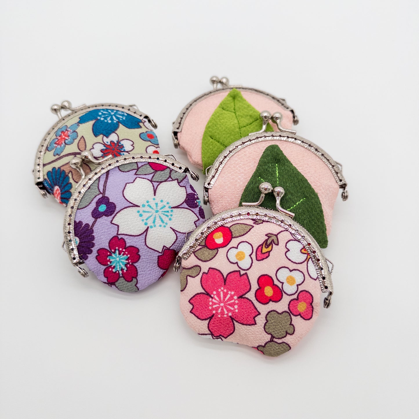 Sakura Mochi Coin Pouch – Kyoto Chirimen Fabric