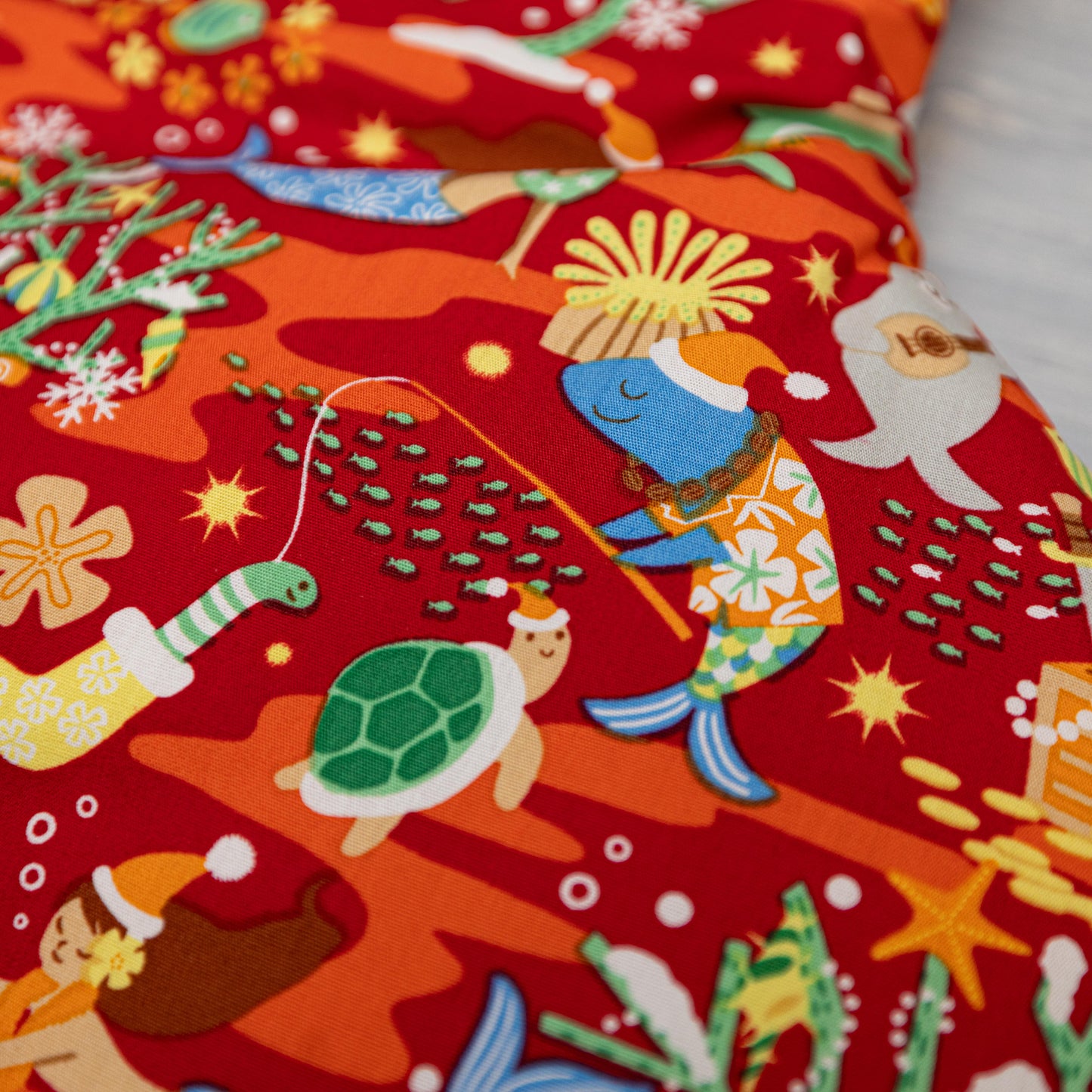 Mermaid Christmas Stocking – Personalized in Red, White, or Ocean Blue