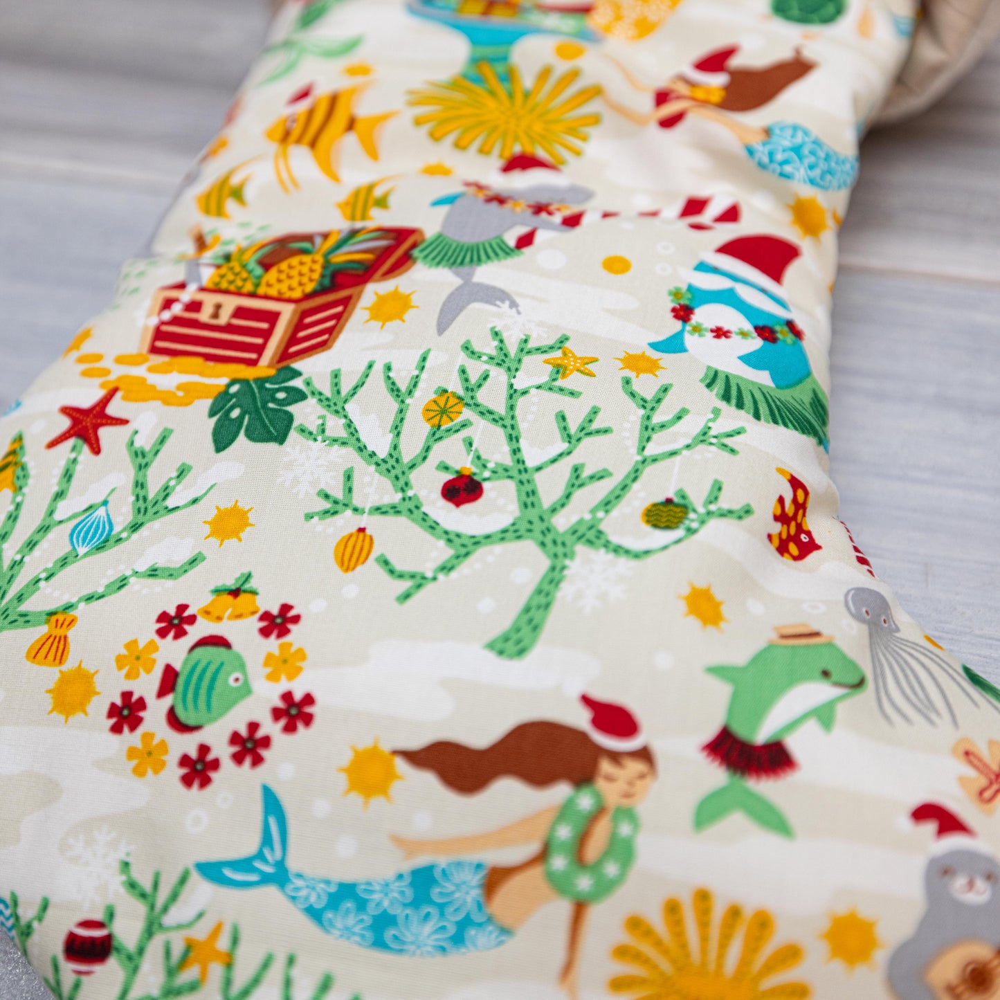 Mermaid Christmas Stocking – Personalized in Red, White, or Ocean Blue