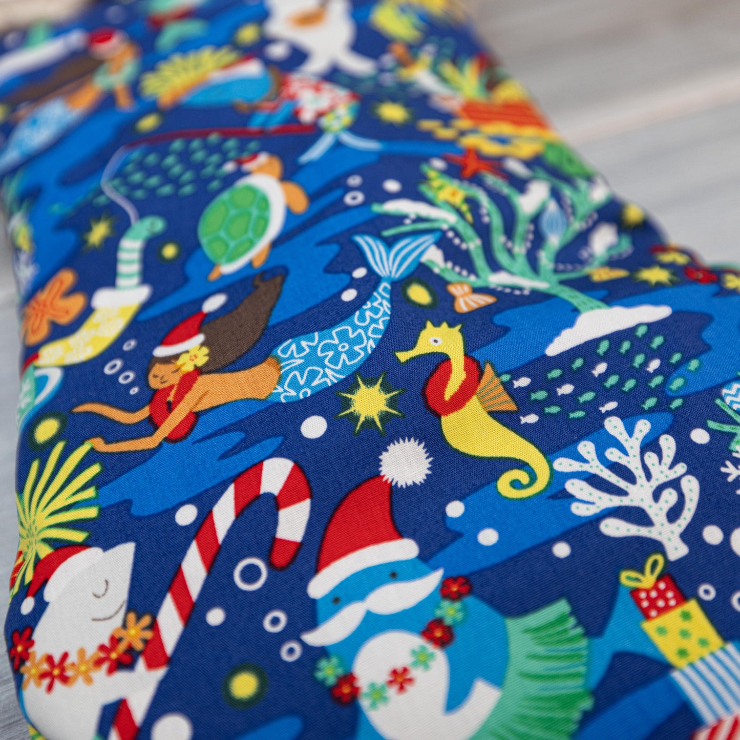 Mermaid Christmas Stocking – Personalized in Red, White, or Ocean Blue