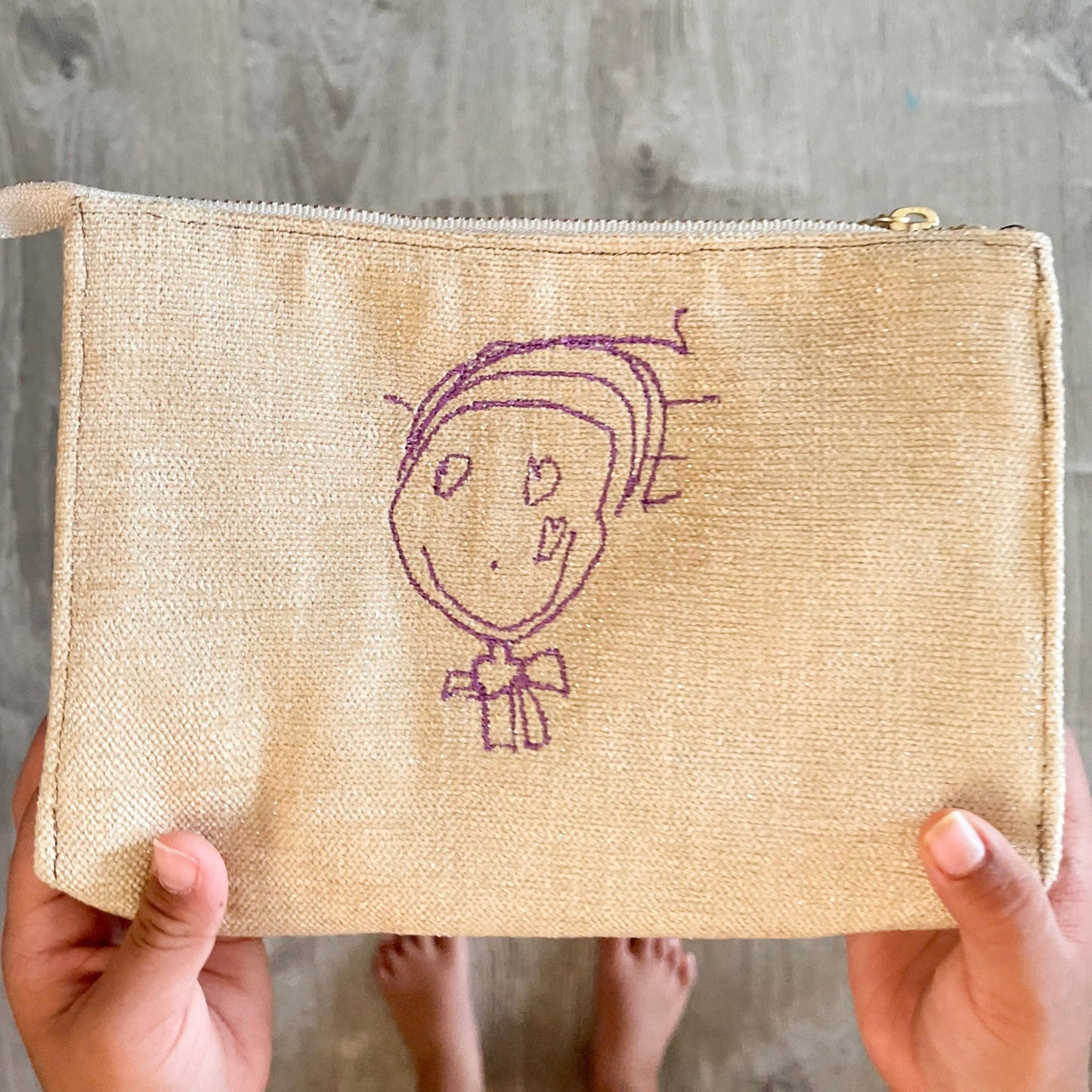 Custom Embroidered Makeup Bag for Mother’s Day, Birthday and Just Because