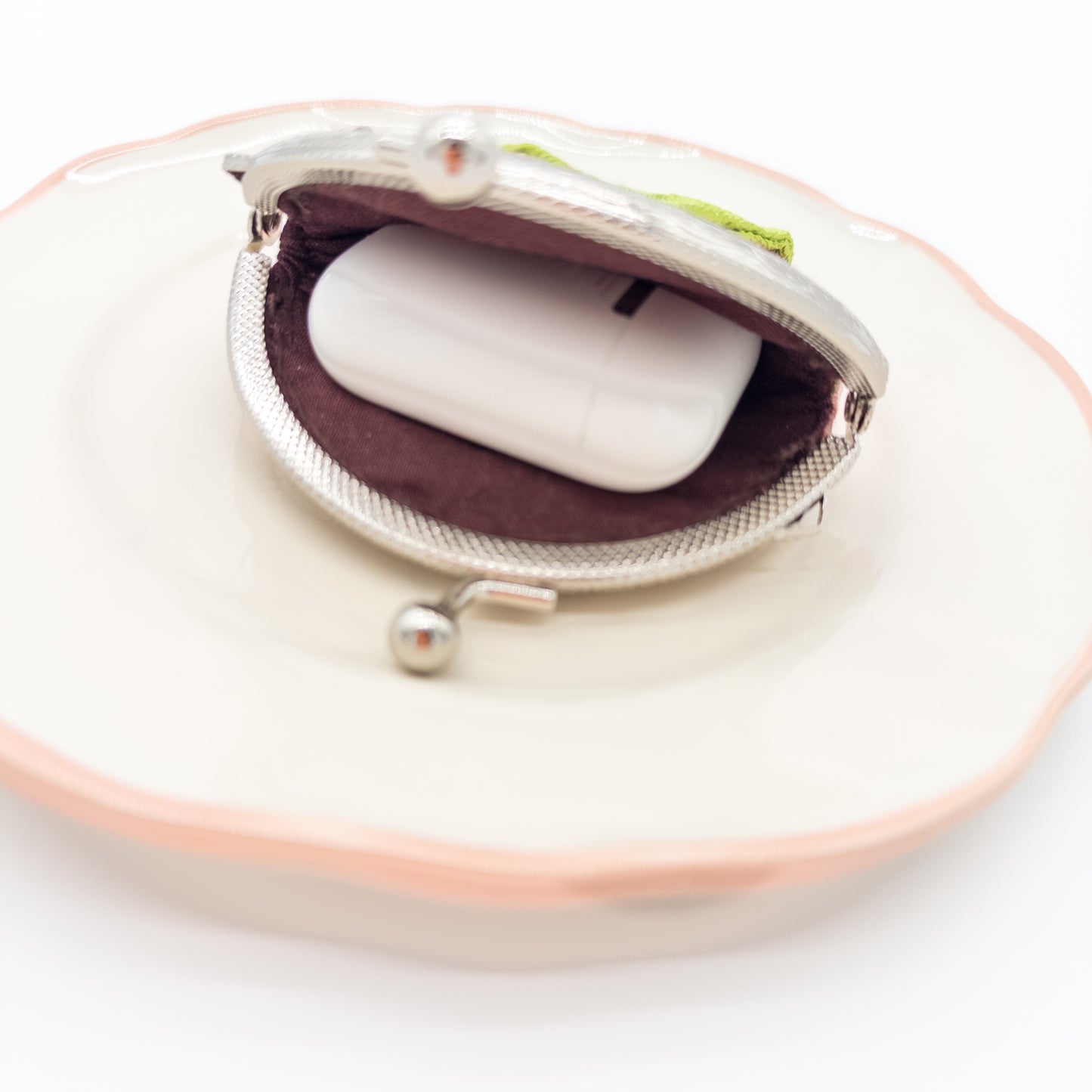 Sakura Mochi Coin Pouch – Kyoto Chirimen Fabric