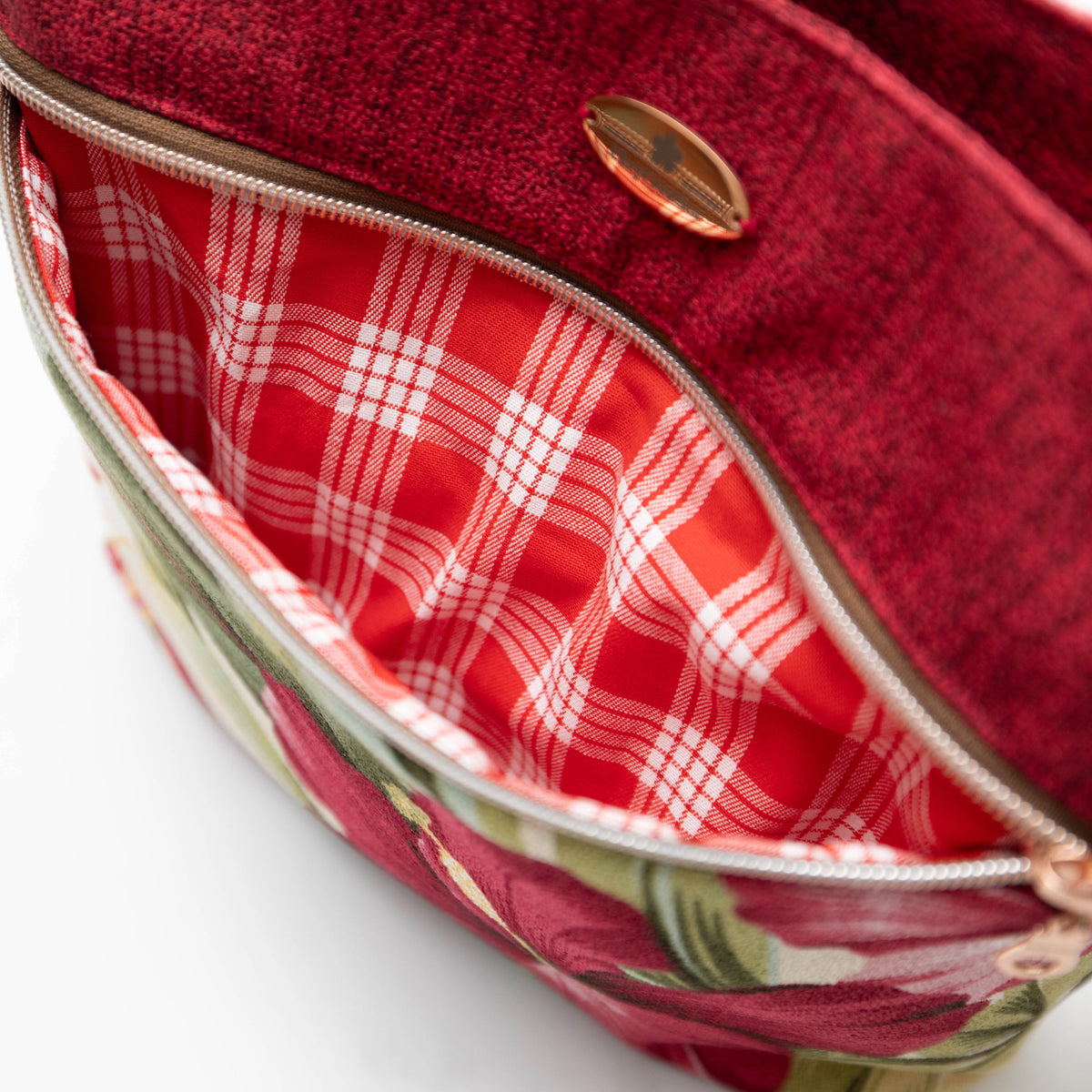 Hibiscus Barkcloth Palaka Crossbody Bag