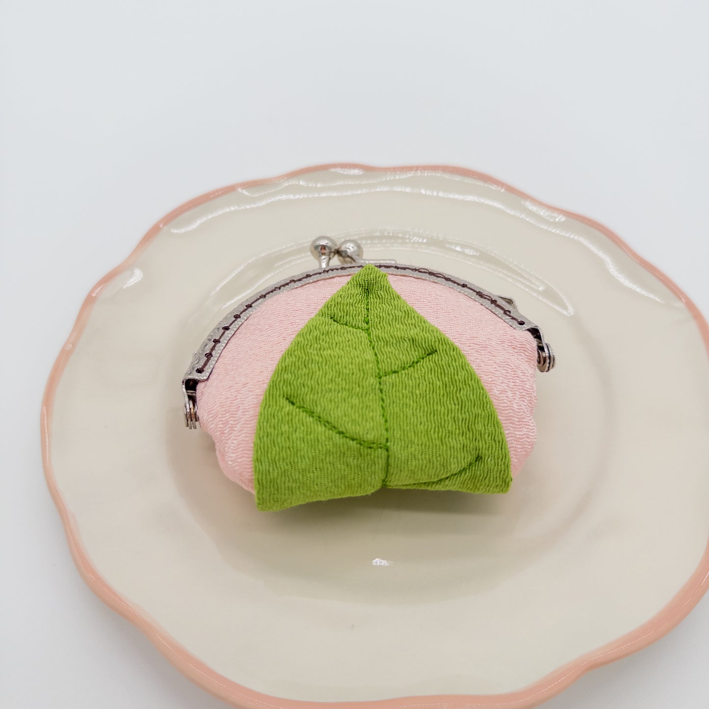 Sakura Mochi Coin Pouch – Kyoto Chirimen Fabric
