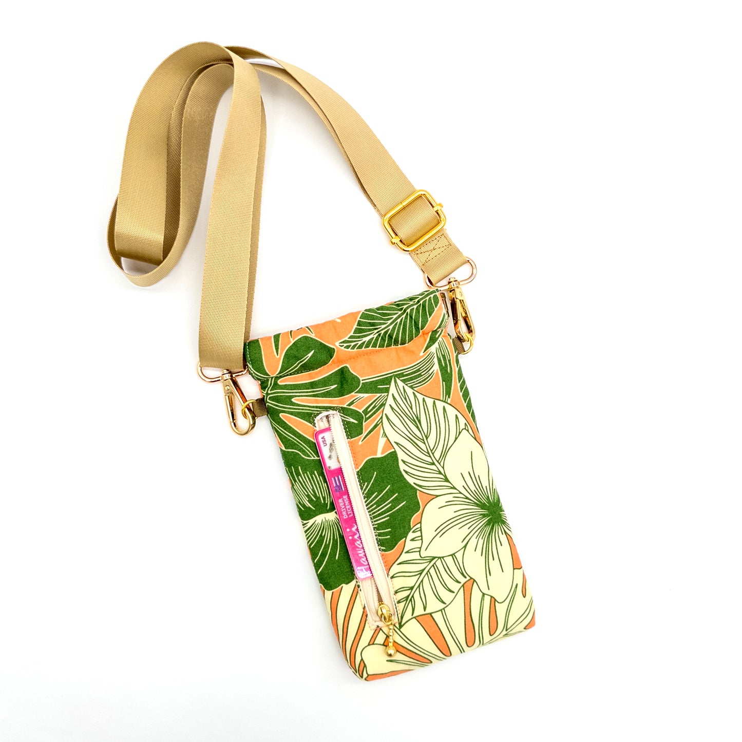 Tropical Crossbody Phone Bag
