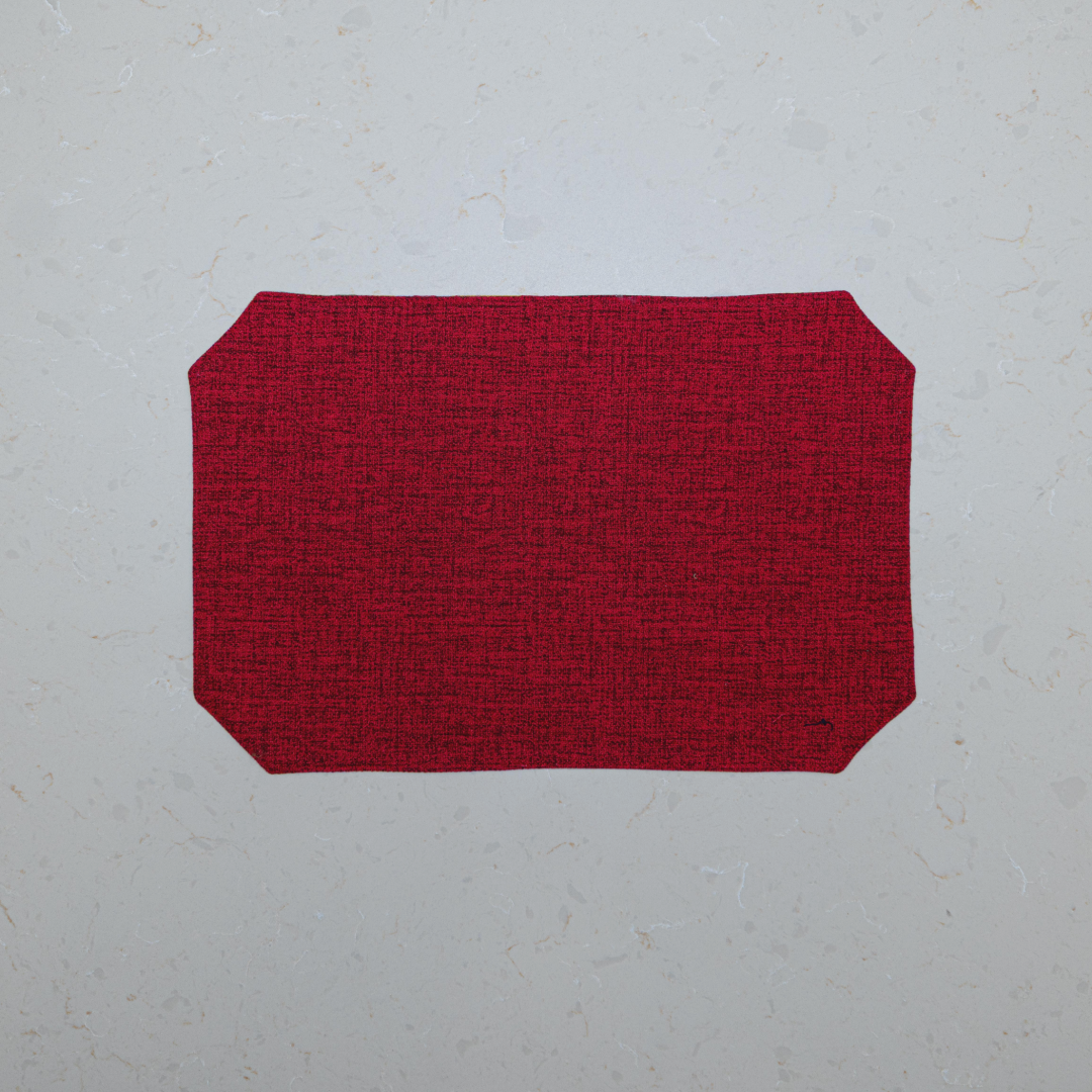 Hibiscus & Bird of Paradise Reversible Barkcloth Placemats