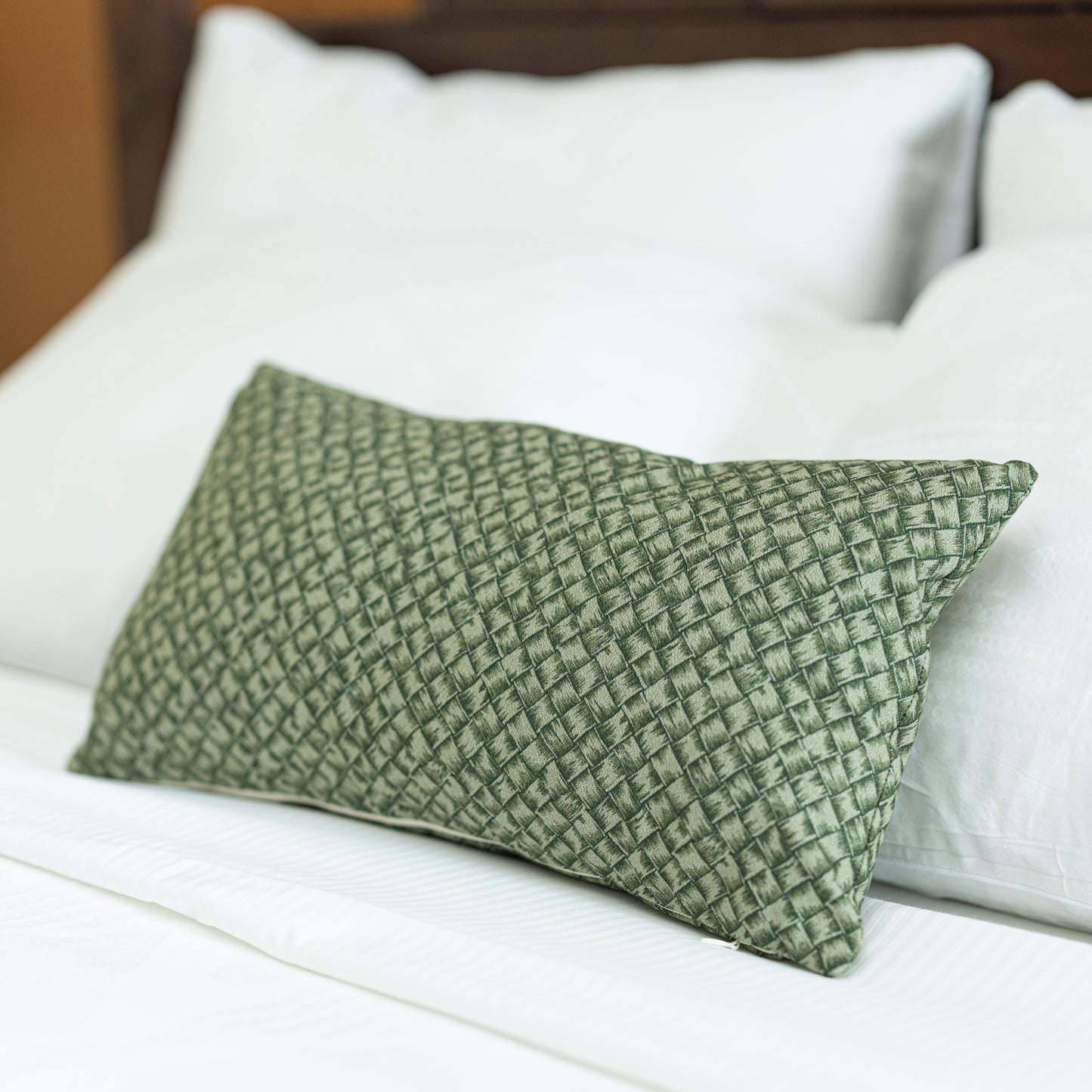 Plumeria Pillow Covers | Hawaiian Weave Cotton Designs