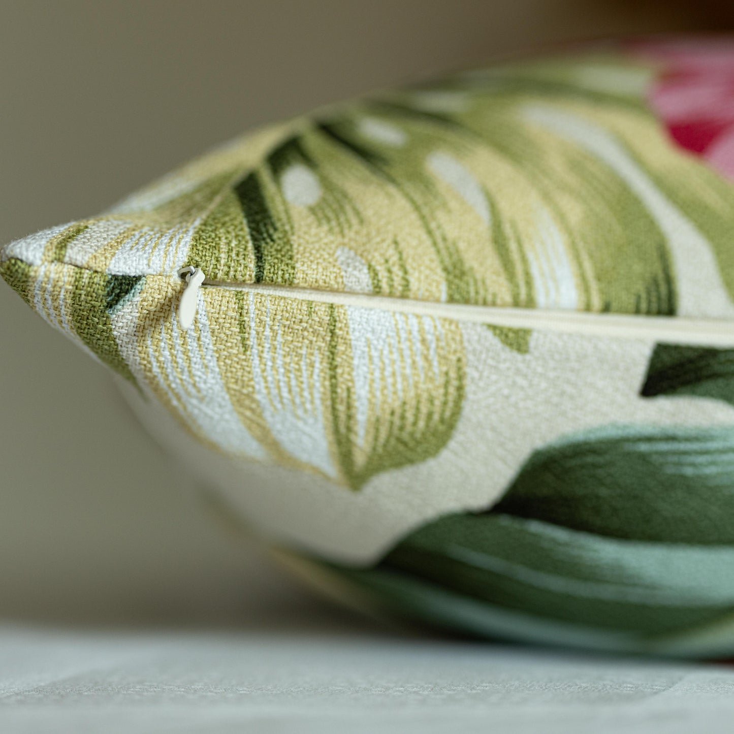 Tropical Pillow Covers | Hawaiian Weave & Hibiscus