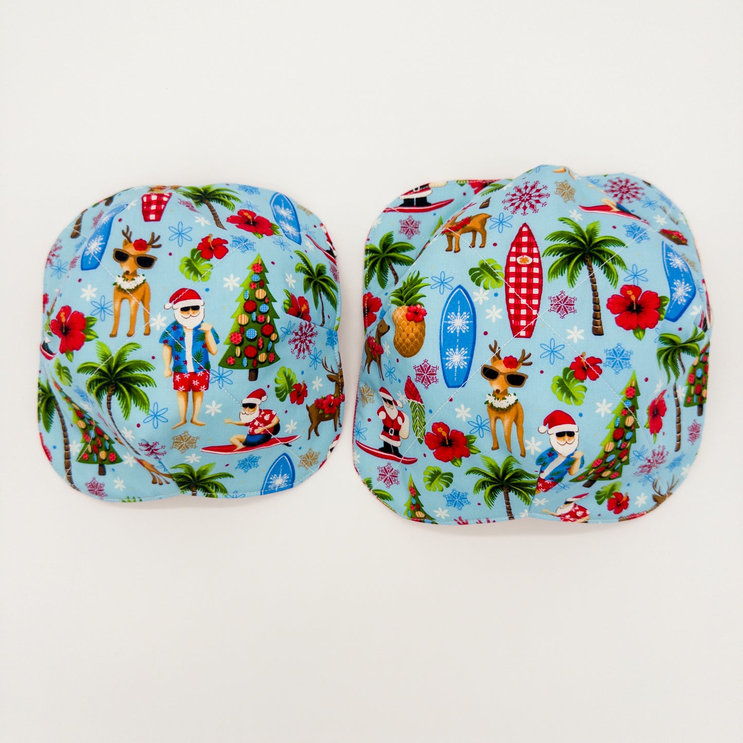 Reversible Palaka Mele Kalikimaka Microwavable Soup Bowl Cozy Holder