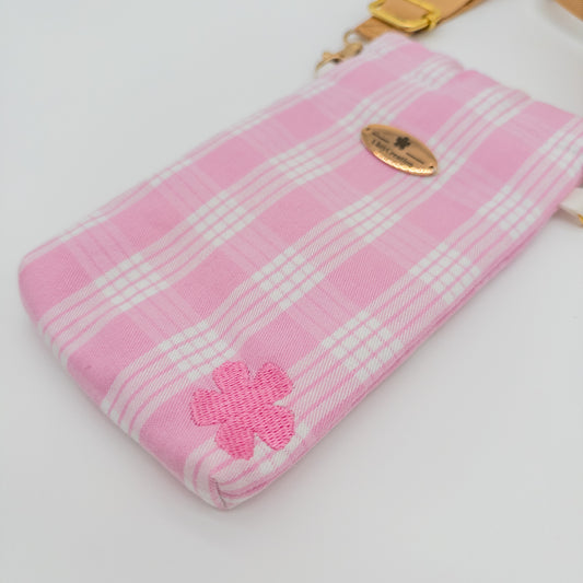 Hawaiian Palaka Crossbody Phone Bag with Flex Clasps