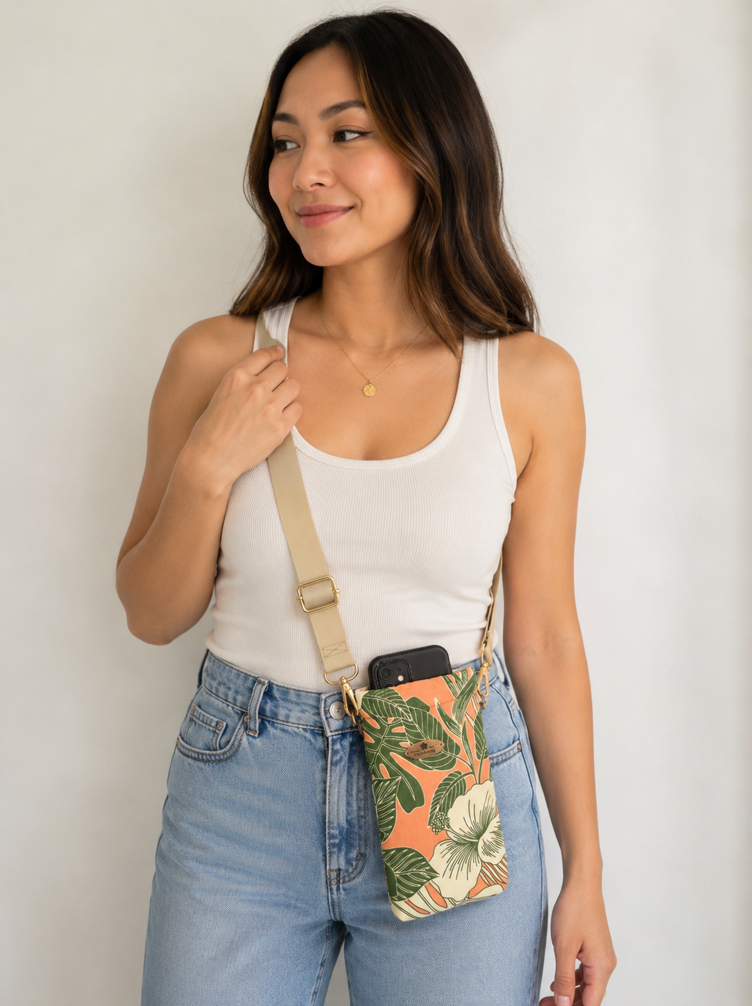 Tropical Crossbody Phone Bag