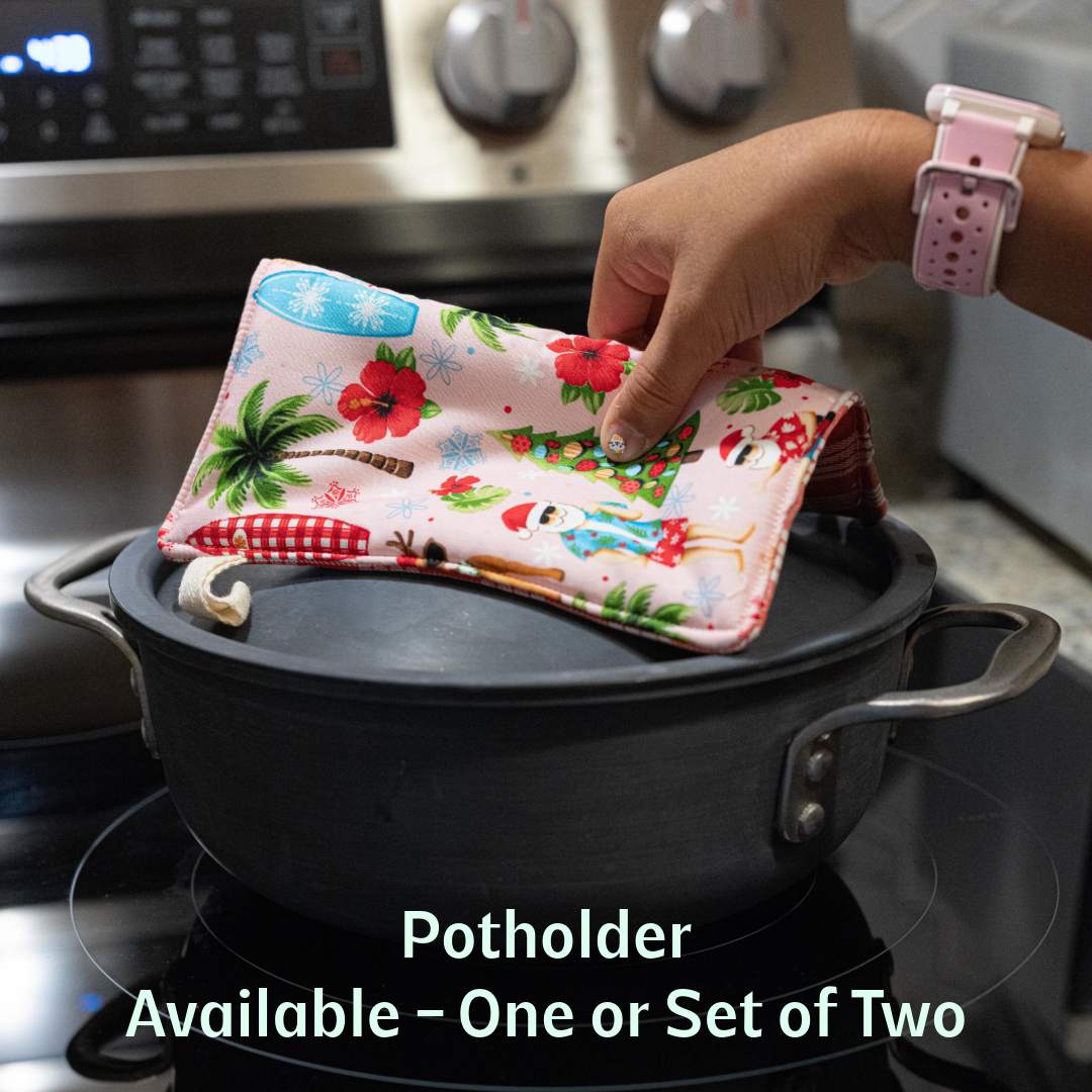 Hawaiian Holiday Kitchen Set – Oven Mitt, Potholder & Pot Cover