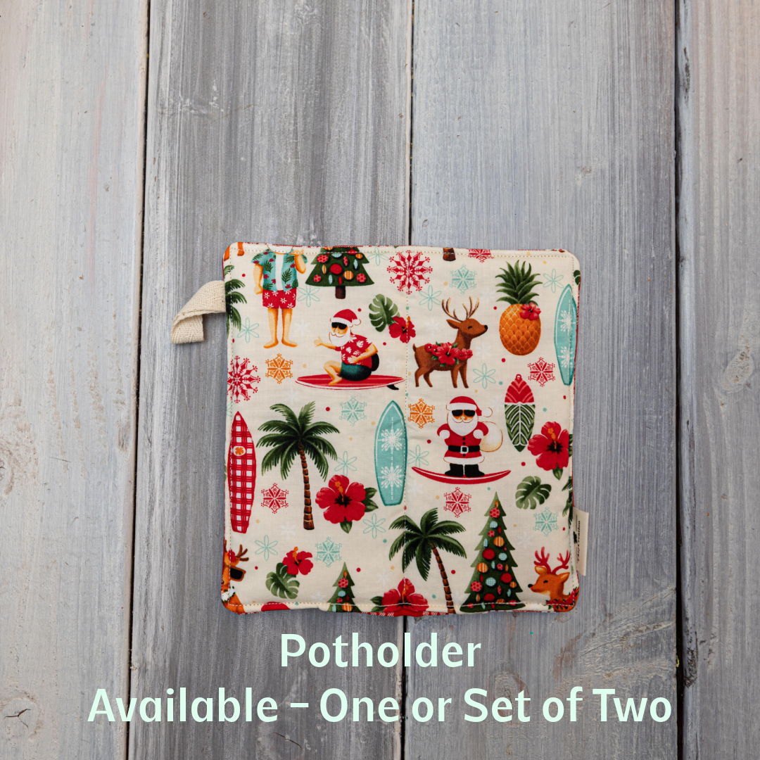 Hawaiian Holiday Kitchen Set – Oven Mitt, Potholder & Pot Cover