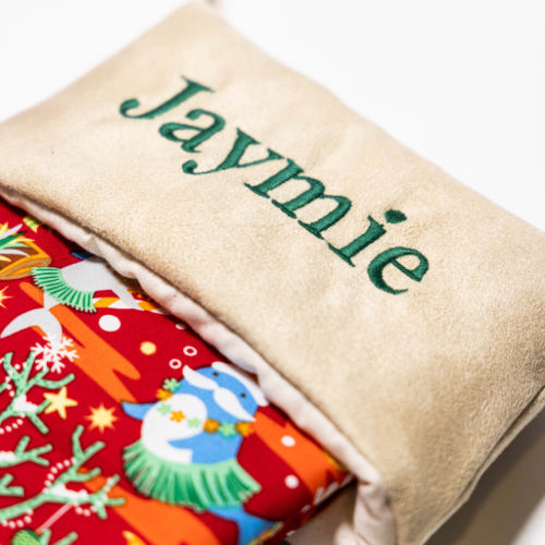 Personalized Mermaid Christmas Stocking With Tags or Embroidered Name